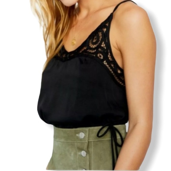 .Free People Brami cami Blouson crop top black XS-L - Picture 2 of 12